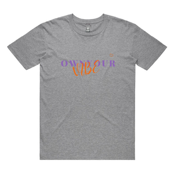 Own Your Vibe Tee ~ purple/orange Thumbnail